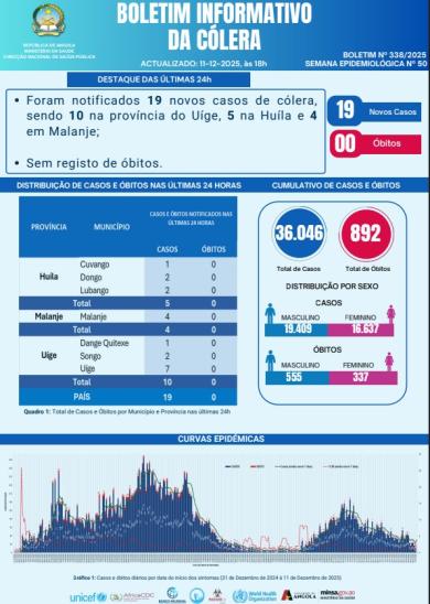 Boletim de Colera 2025 Nº 338